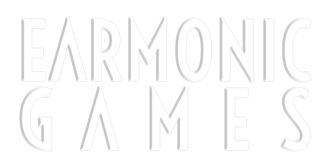 Earmonic Games white logo